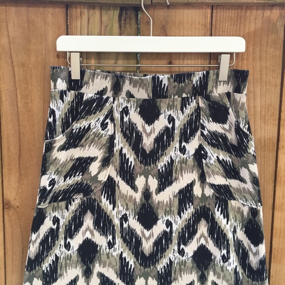 Living Doll Los Angeles Abstract Maxi Skirt EUC - Picture 7 of 8